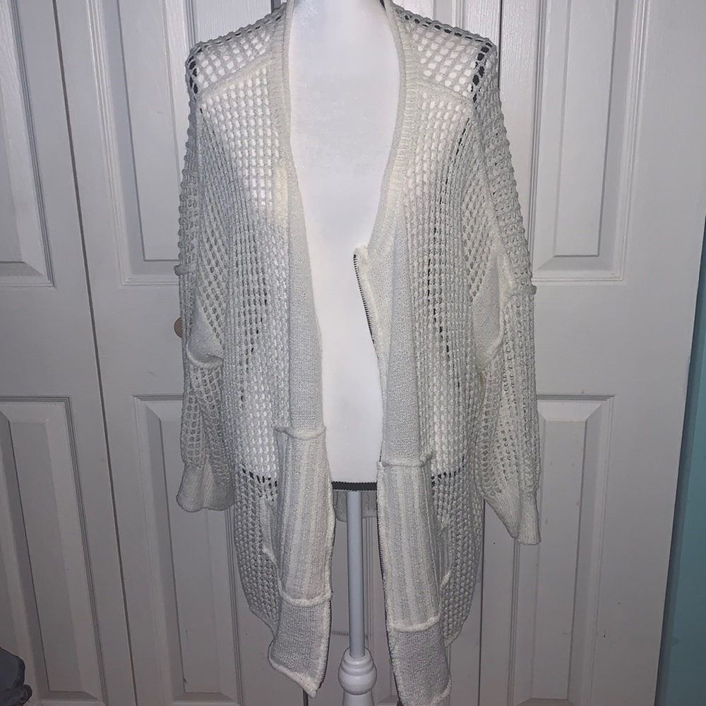 Oversized knit cardigan/cover up